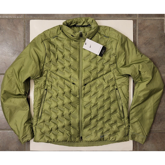 Nike Jackets & Coats Nike Therma Fit Adv Water Repel Downfill Running Jacket Green Mens Sz